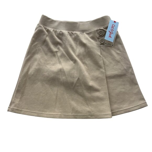 Cat & Jack Girls Khaki Skort w/ Built-In Shorts L, XL & Navy Polo Shirt 8 - 3pk - Picture 2 of 13